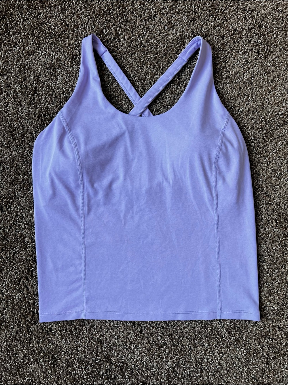 Fabletics Lilac Cross-Strap Athletic Tank